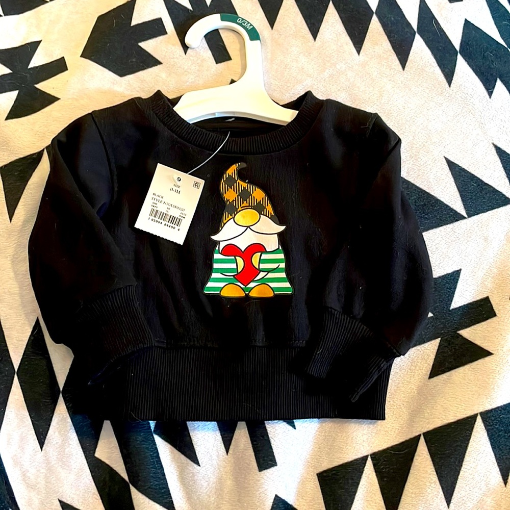NWT Baby Garden Gnome Christmas Sweater